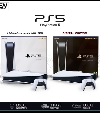 Brand New Sony PS5 - PlayStation 5 Console- Disc | Digital Version | CFI-1218A/CFI-1200A Version | Ready Stock